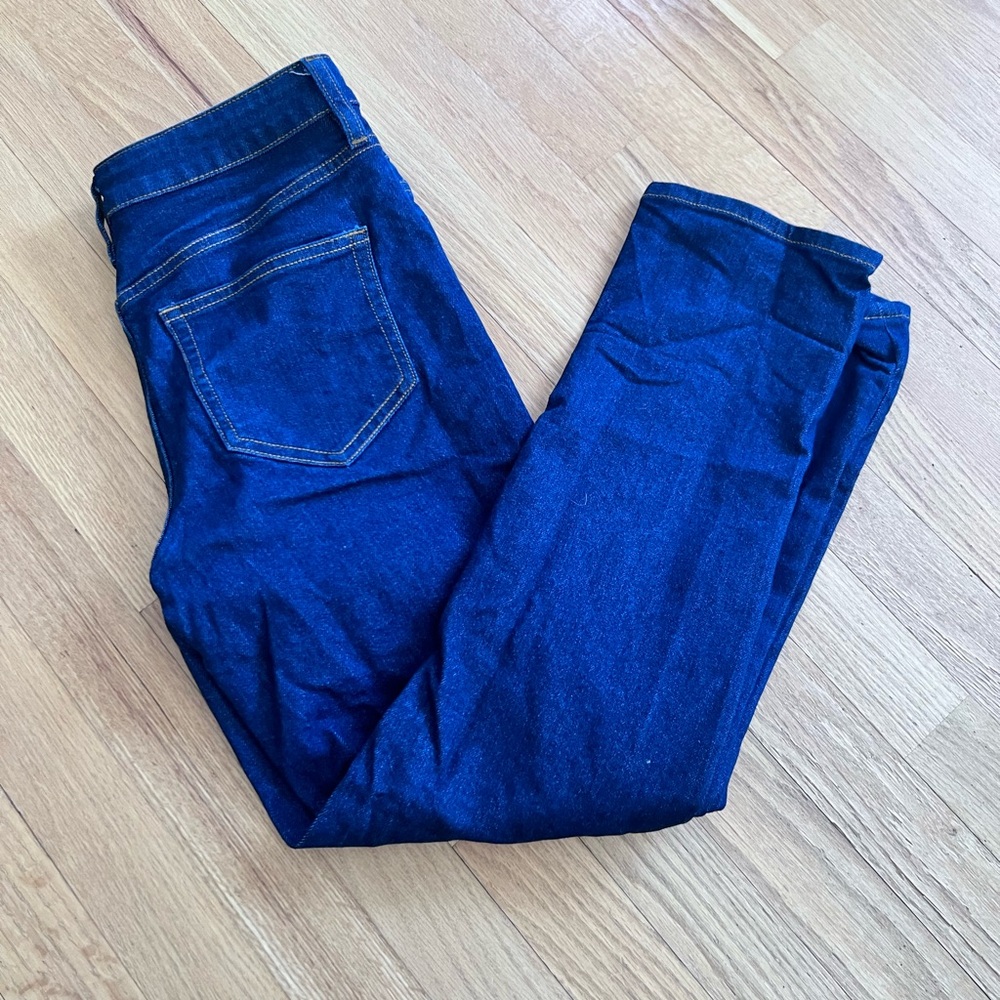 Ladies Size 6P "Lands' End" Deep Blue Skinny Jeans GUC ❤️